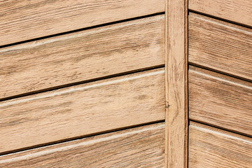 Wall Mural - Wooden desk brown rustic texture. Natural construction of vintage retro barn wall.