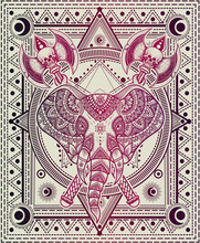 Illustration Vector Elephant Mandala Pattern Style Good For Print On Demand