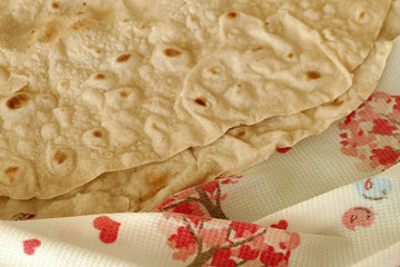 Wall Mural - handmade dough, dough tandoori bread, tandoori bread yufka, turkish pastry bread,