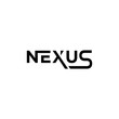 creative typography of nexus logo design