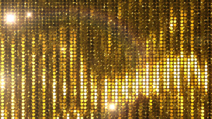 Wall Mural - glitter spangle line curtain 3d illustration background.