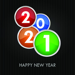 Aufkleber - happy new year vector illustration
