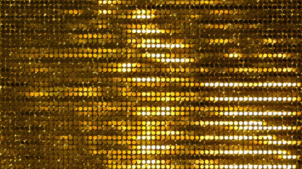  Glitter Spangle line curtain 3D illustration background.