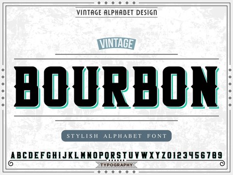 Font.alphabet. Handcrafted handwritten .vintage Hand Drawn.Shadow Effect .Retro Typography.Typeface.Script. Vector Illustration 