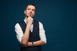 © pavel_shishkin - Pensive handsome young man in formal clothes