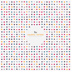 Poster - Abstract circle pattern artwork of minimal colorful background. illustration vector eps10