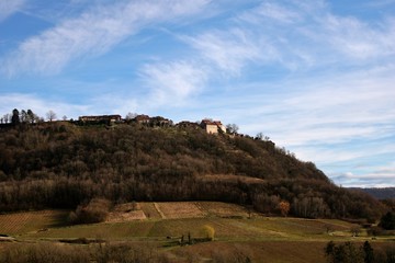 Wall Mural - Paysage du Jura : Château-Chalon.