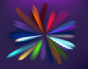 Poster - The explotion of color paint. Holi festival background
