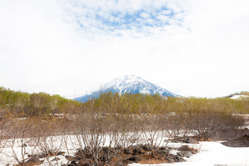 Poster - Koryaksky Volcano is an active stratovolcano of Kamchatka Peninsula, Russia.