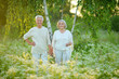 © aletia2011 - Beautiful caucasian senior couple in the park