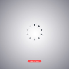 Poster - Loading icon isolated on a gray background. Modern style. 