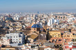 Valencia - Aerial view of valencia including la lonja and central market 