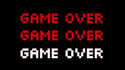Poster - Game Over - Text Animation 4k