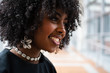 © Carlos Khalil Guzman/Creative Flame - Portrait of Beautiful Black Woman with Curly Hair