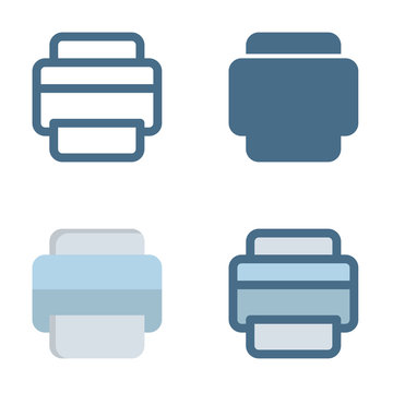 printer icon in isolated on white background. for your web site design, logo, app, UI. Vector graphics illustration and editable stroke. EPS 10.