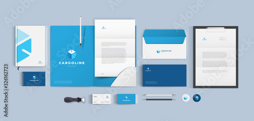 Fotografía Branding for transport cargo company