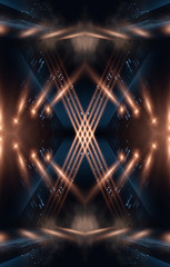 Wall Mural - abstract modern dark background. dark empty scene with rays and spotlights. night abstract blue back