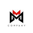 mm logo design vector