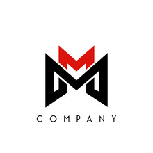 Mm Logo Design Vector