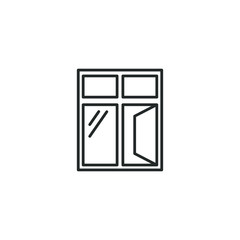 Leinwandbilder - window icon template color editable. window symbol vector sign isolated on white background. Simple logo vector illustration for graphic and web design.