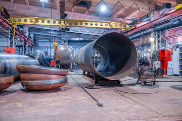 Wall Mural - shop at the Metalworking plant, in the interior of the plant