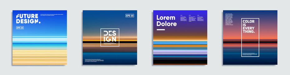 Poster - abstract covers with creative gradients. eps10 vector.