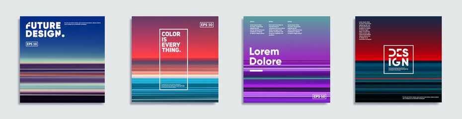 Poster - abstract covers with creative gradients. eps10 vector.
