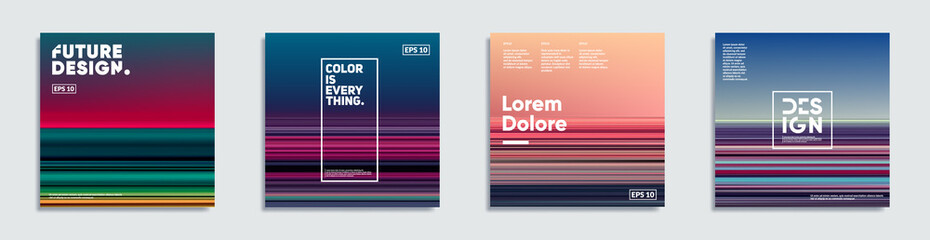 Poster - abstract covers with creative gradients. eps10 vector.