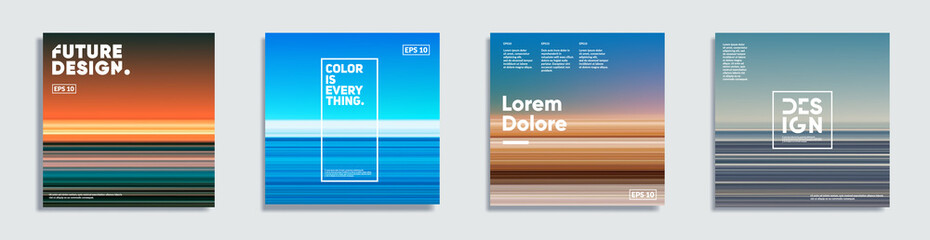 Poster - abstract covers with creative gradients. eps10 vector.