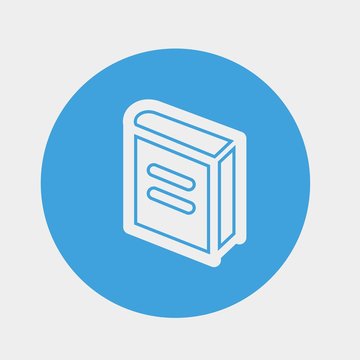 book icon vector illustration and symbol for website and graphic design