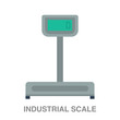 industrial scale flat icon on white transparent background. You can be used black ant icon for several purposes.	