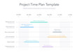 © tomasknopp - Minimalist business project time plan graph with project tasks in time intervals. Easy to use for your website or presentation.