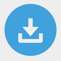 Fototapete - download icon vector illustration and symbol for website and graphic design
