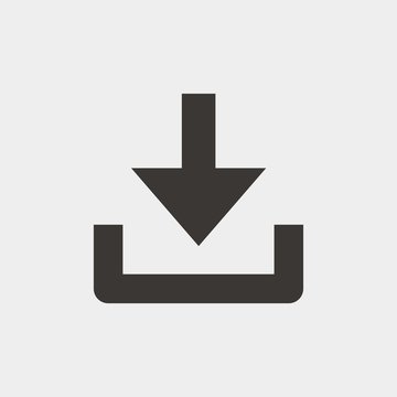 download icon vector illustration and symbol for website and graphic design