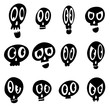 © squeebcreative - A Collection of Cartoon Vector Human and Character Skulls for Logos or Icons