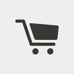 Fototapete - trolley icon vector illustration and symbol for website and graphic design