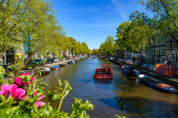 boat tour and canal cruise in amsterdam, netherlands