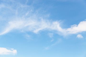 Wall Mural - Beautiful blue sky with cirrocumulus white clouds