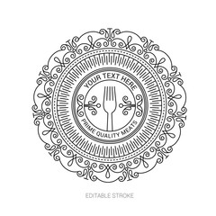 Wall Mural - ornate classic templates set in vintage style. wedding and restaurant menu