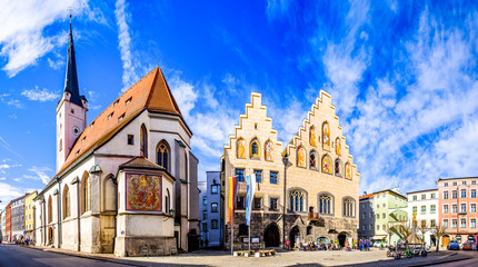 Canvas Print - old town of wasserburg am inn - bavaria