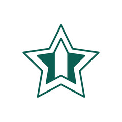 Sticker - star quality line style icon