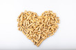 Heart wood pellets