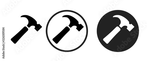 hammer icon . web icon set .vector illustration Tableau sur Toile
