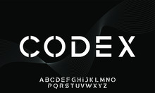 Codex, Modern Futuristic Typeset Display Font 