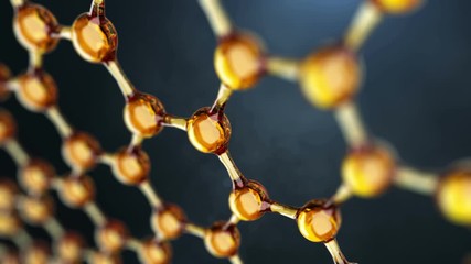 Wall Mural - seamless looped molecule or atom in a science or medical background