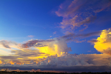 sunset over the sea