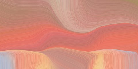 Poster - background graphic with smooth swirl waves background illustration with dark salmon, rosy brown and burly wood color