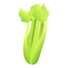 Poster - Farm celery icon. Cartoon of farm celery vector icon for web design isolated on white background