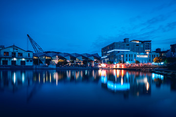 Wall Mural - Night scenery of the Waterfront in Wellington City