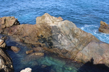 Wall Mural -  rocky  and coastal beach 